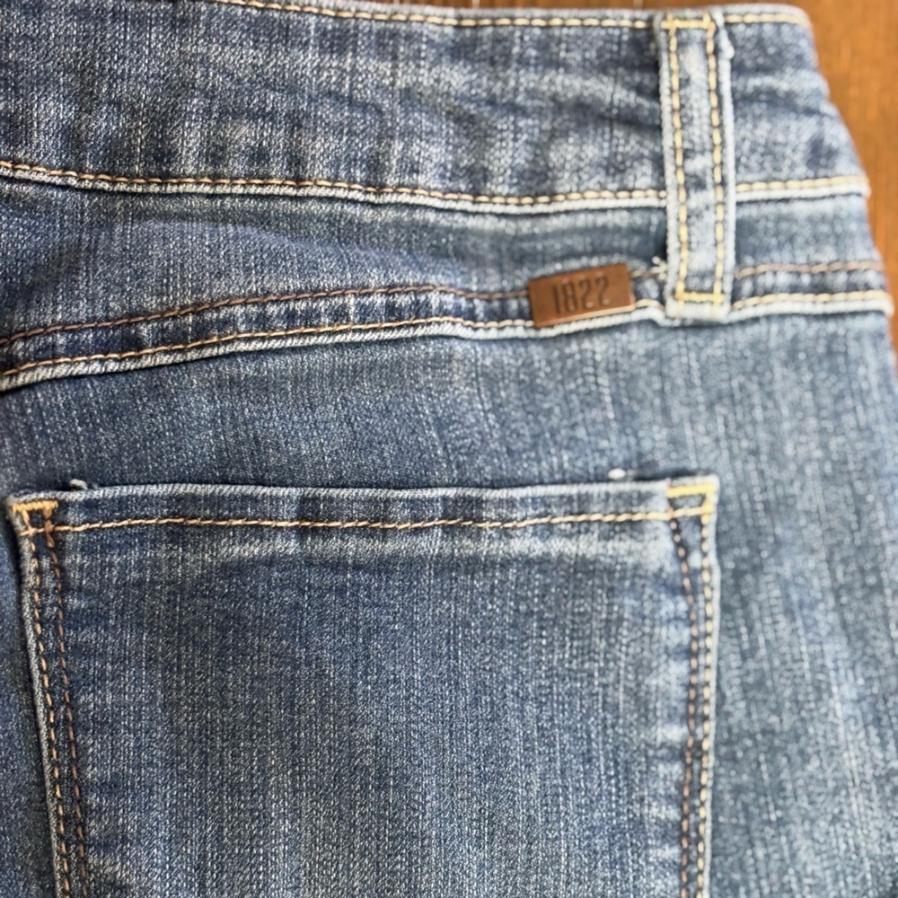 1822 BLUE DENIM STRAIGHT LEG CASUAL JEANS SIZE 6/28 - Picture 8 of 9